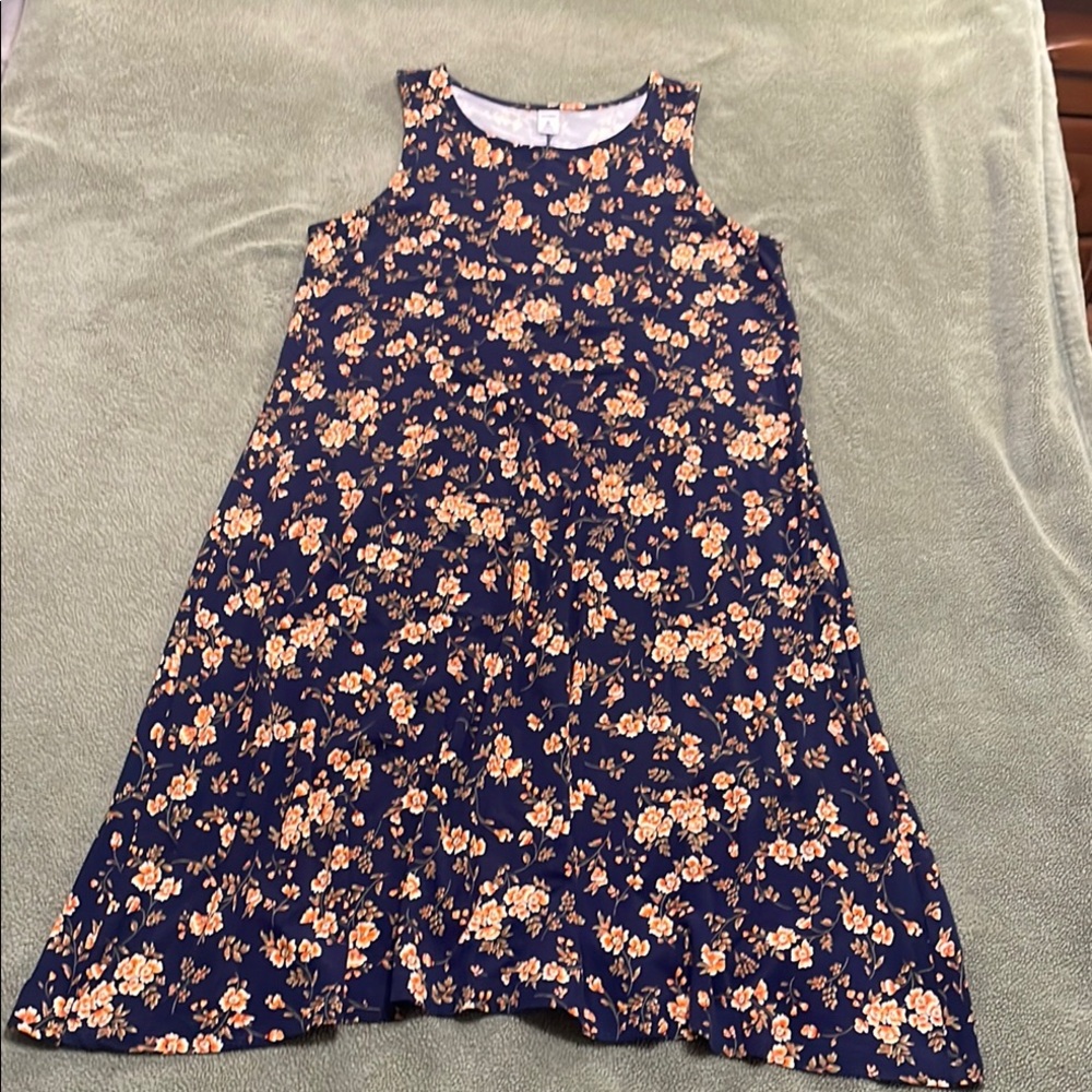 Old Navy sleeveless dress - Medium Tall Blue floral